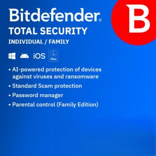 Bitdefender Total Security — 5 Devices, 1 Year